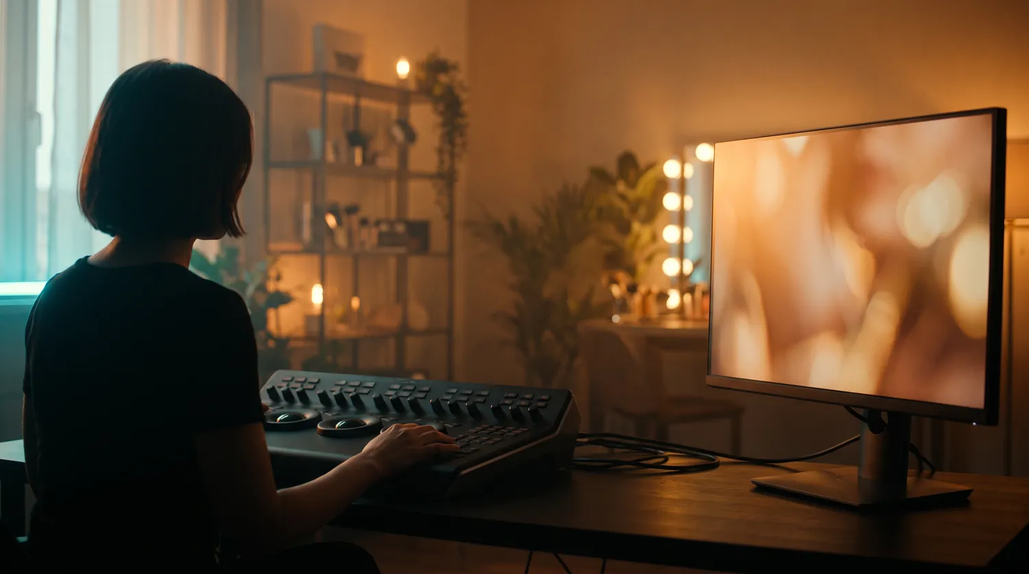 Обложка курса «Digital Makeup» — цифровая ретушь видео в DaVinci Resolve